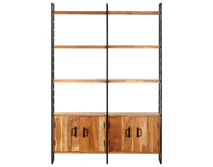 Sonata Библиотека с 4 нива, 124x30x180 см, акация масив