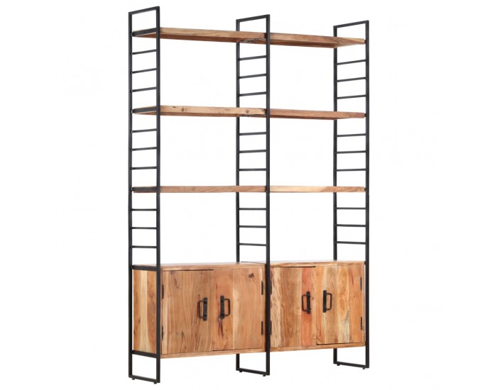 Sonata Библиотека с 4 нива, 124x30x180 см, акация масив