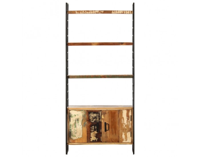 Sonata Библиотека с 4 нива, 80x30x180 см, регенерирана дървесина масив