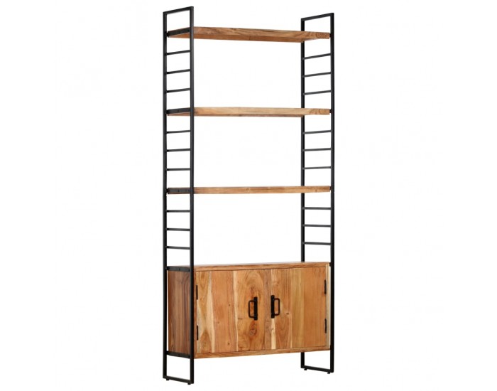 Sonata Библиотека с 4 рафта, 80x30x180 см, акация масив