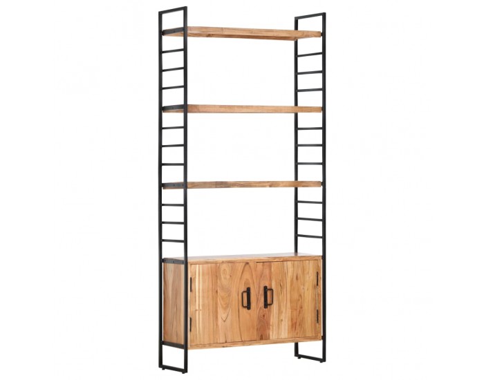 Sonata Библиотека с 4 рафта, 80x30x180 см, акация масив