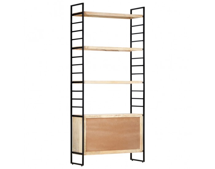 Sonata Библиотека с 4 нива, 80x30x180 см, манго масив