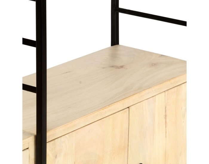 Sonata Библиотека с 4 нива, 80x30x180 см, манго масив