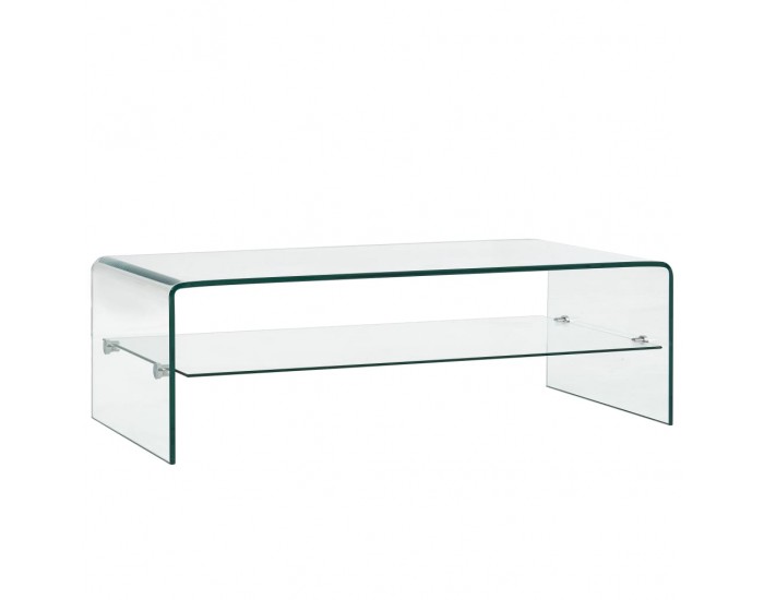 Sonata H Маса за кафе, прозрачна, 98x45x31 см, закалено стъкло