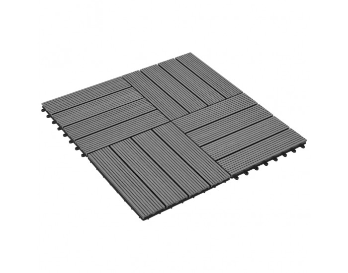 Sonata 22 бр декинг плочки, 30x30 см, 2 кв.м., WPC, сиви Sonata 22 бр декинг плочки, 30x30 см, 2 кв.м., WPC, сиви