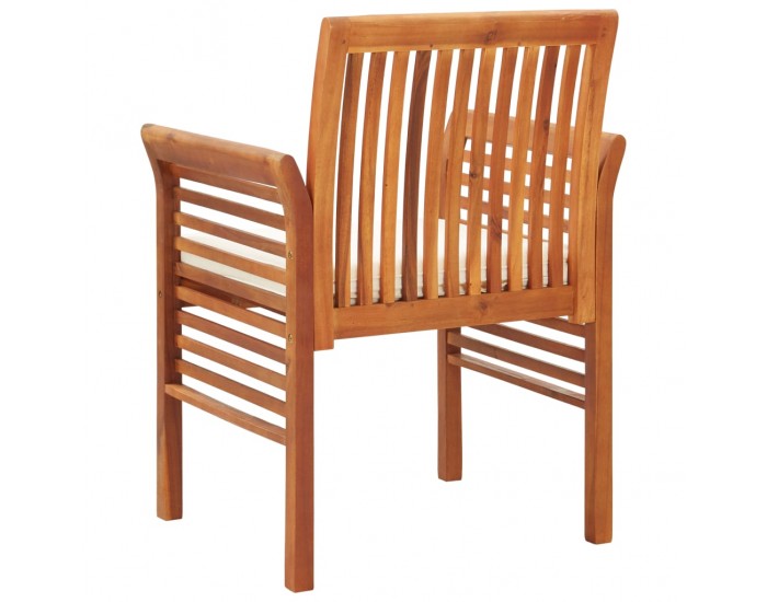 Sonata Градински трапезен стол с възглавница, акация масив