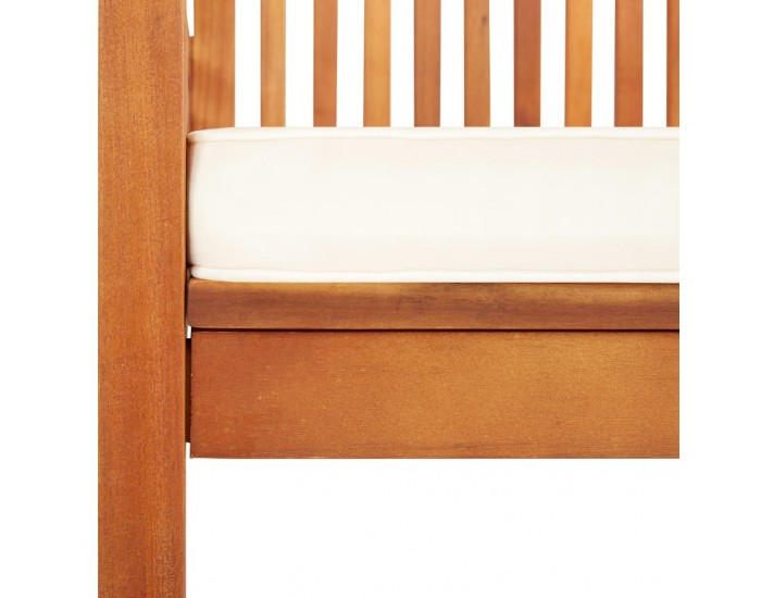 Sonata Градински трапезен стол с възглавница, акация масив