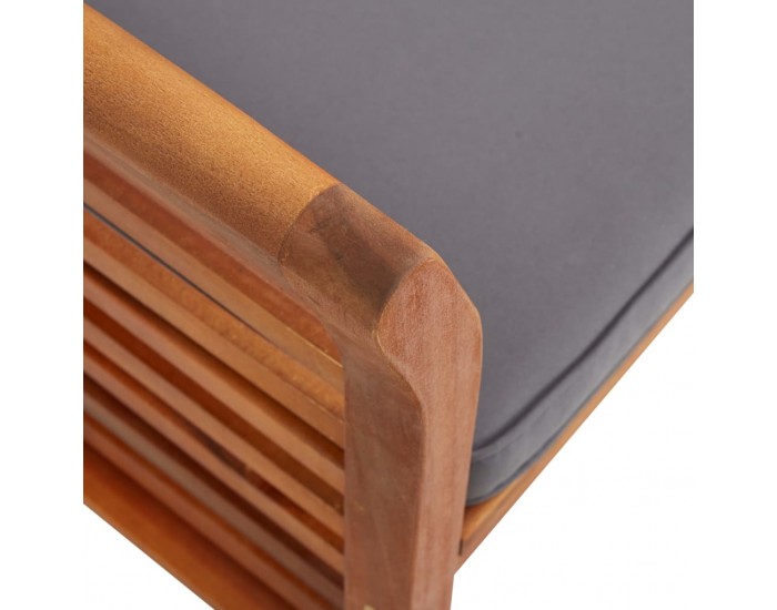 Sonata Градински трапезен стол с възглавница, акация масив