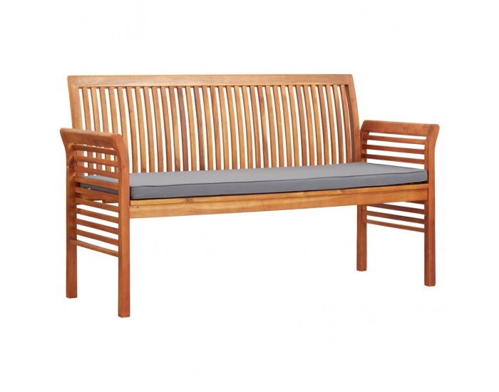 Sonata 3-местна градинска пейка с възглавница, 150 см, акация масив