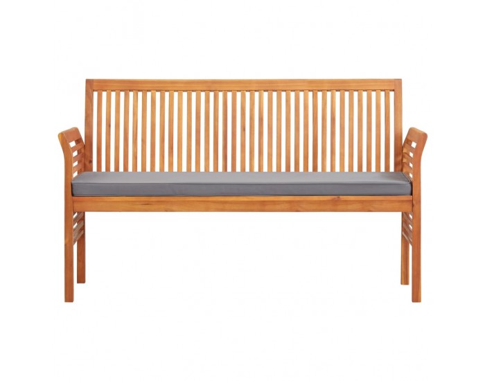 Sonata 3-местна градинска пейка с възглавница, 150 см, акация масив