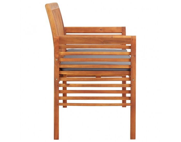 Sonata 3-местна градинска пейка с възглавница, 150 см, акация масив