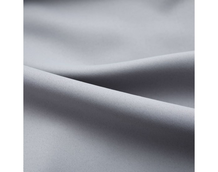 Sonata Затъмняващи завеси с куки, 2 бр, сиви, 140x175 см