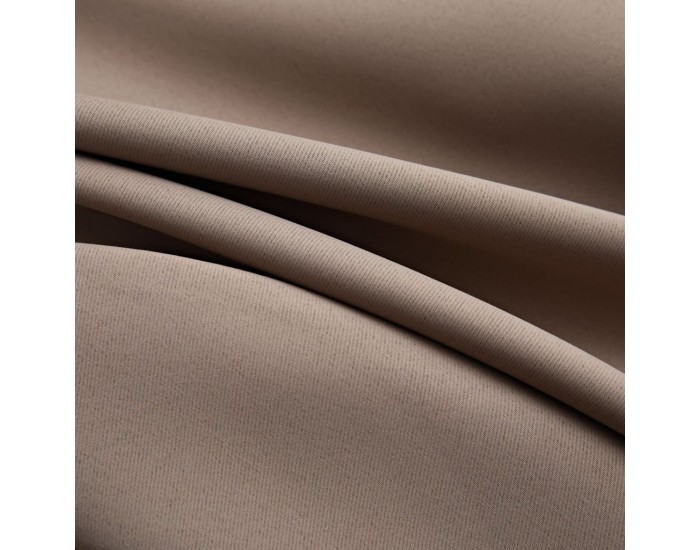 Sonata Затъмняваща завеса с метални халки, таупе, 290x245 см