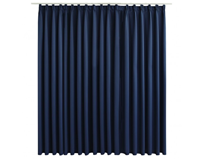 Sonata Затъмняваща завеса с куки, синя, 290x245 см