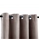 Sonata Затъмняващи завеси с метални халки, 2 бр, таупе, 140x175 см