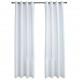 Sonata Затъмняващи завеси с метални халки, 2 бр, бели, 140x175 см