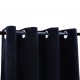 Sonata Затъмняващи завеси с халки, 2 бр, кадифе, черни, 140x245 см