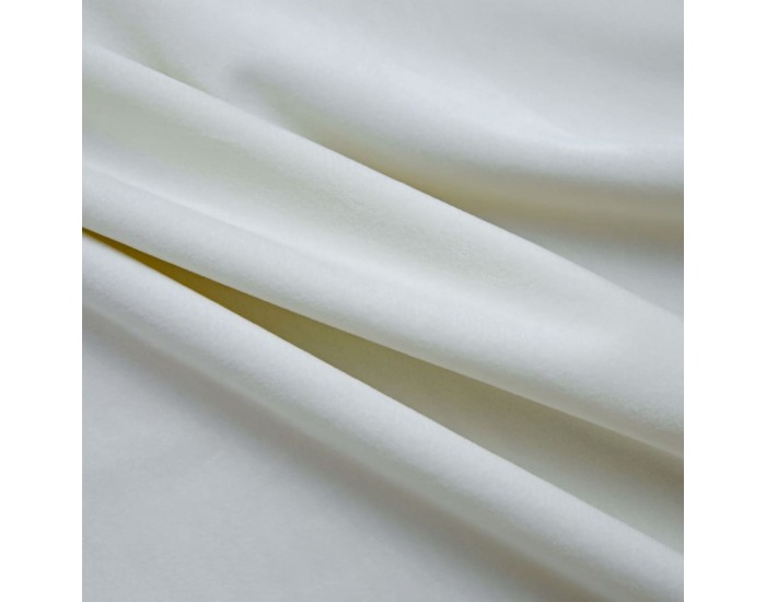 Sonata Затъмняващи завеси с халки, 2 бр, кадифе, кремави, 140x175 см