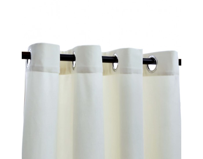Sonata Затъмняващи завеси с халки, 2 бр, кадифе, кремави, 140x225 см