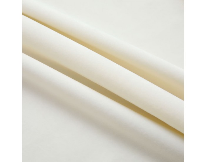 Sonata Затъмняваща завеса с куки, кадифе, кремаво, 290x245 см