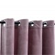 Sonata Затъмняващи завеси с халки, 2 бр, кадифе, розови, 140x175 см