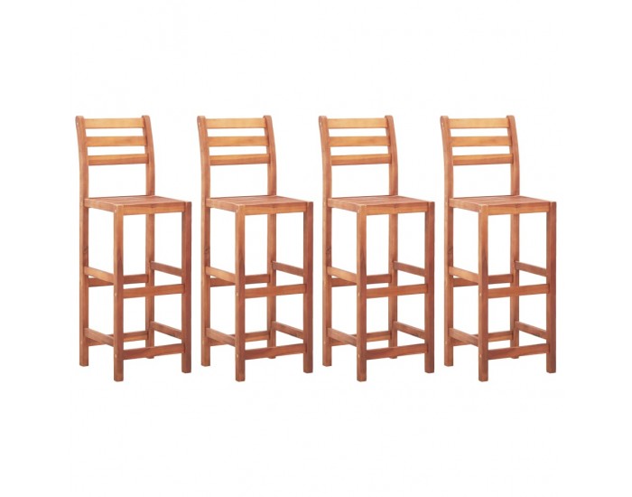 Sonata H Бар столове, 4 бр, акациево дърво масив