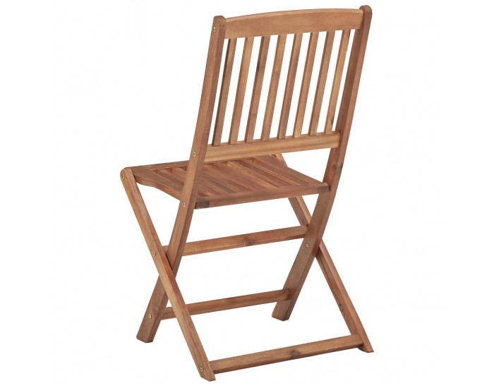 Sonata Сгъваеми градински столове, 4 бр, акация масив