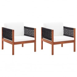 Sonata Градински столове, 2 бр, акация масив - Градински столове