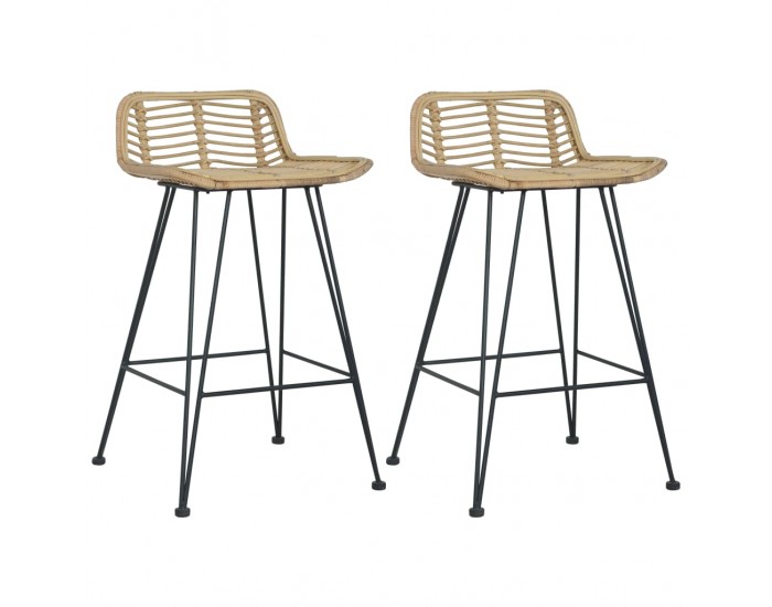 Sonata H Бар столове, 2 бр, естествен ратан