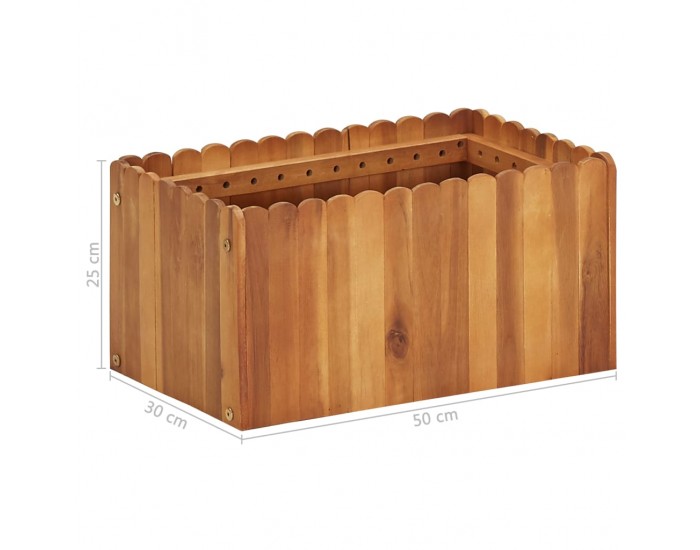 Sonata Градинска повдигната леха, 50x30x25 см, акациево дърво масив