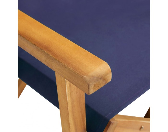 Sonata Режисьорски столове, 2 бр, акациево дърво масив, сини