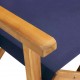 Sonata Режисьорски столове, 2 бр, акациево дърво масив, сини