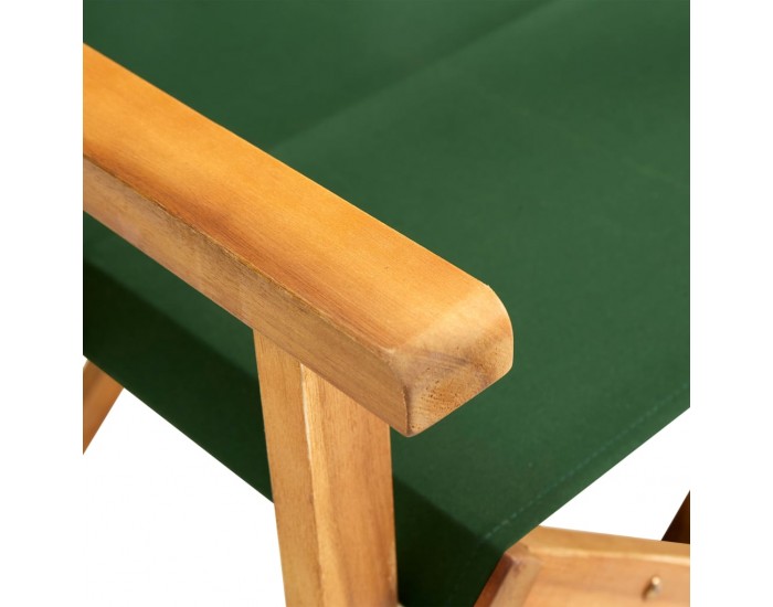 Sonata Режисьорски столове, 2 бр, акациево дърво масив, зелени