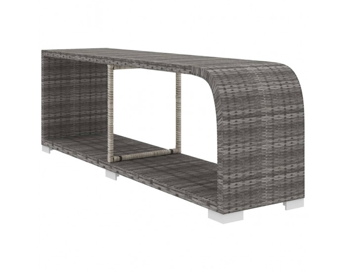 Sonata Градински комплект с възглавници, 8 части, полиратан, сив