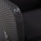 Sonata Накланящи градински столове с възглавници 2 бр полиратан черни Sonata Накланящи градински столове с възглавници 2 бр полиратан черни