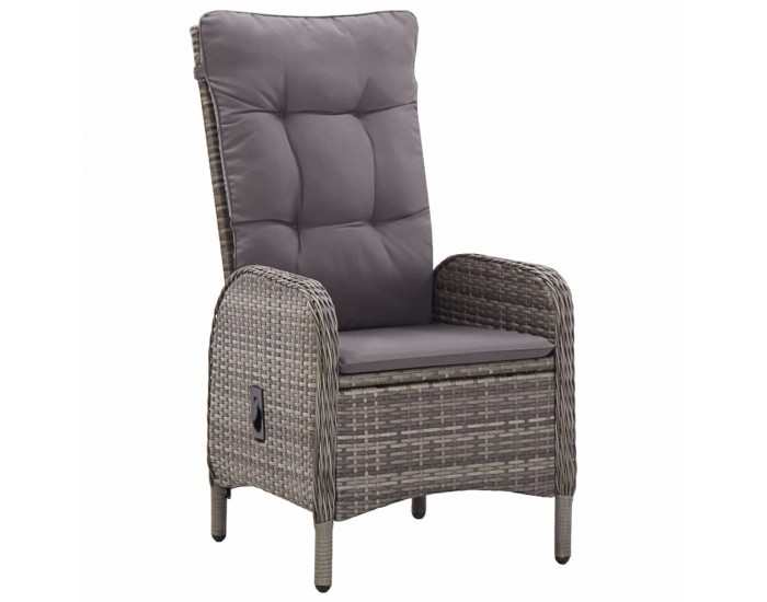 Sonata Външни столове, 2 бр, полиратан, сиви