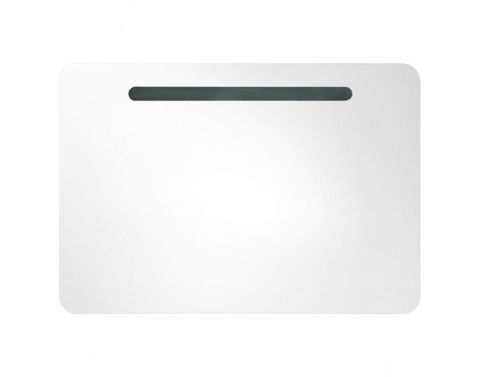 Sonata LED шкаф с огледало за баня, 80x11x55 см