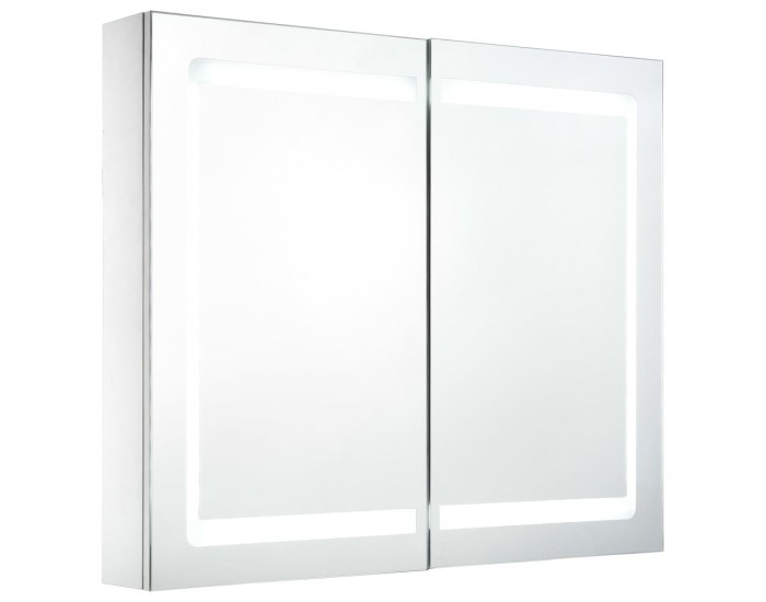 Sonata LED шкаф с огледало за баня, 80x12,2x68 см Sonata LED шкаф с огледало за баня, 80x12,2x68 см