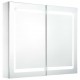 Sonata LED шкаф с огледало за баня, 80x12,2x68 см Sonata LED шкаф с огледало за баня, 80x12,2x68 см