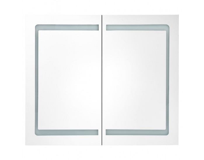 Sonata LED шкаф с огледало за баня, 80x12,2x68 см Sonata LED шкаф с огледало за баня, 80x12,2x68 см
