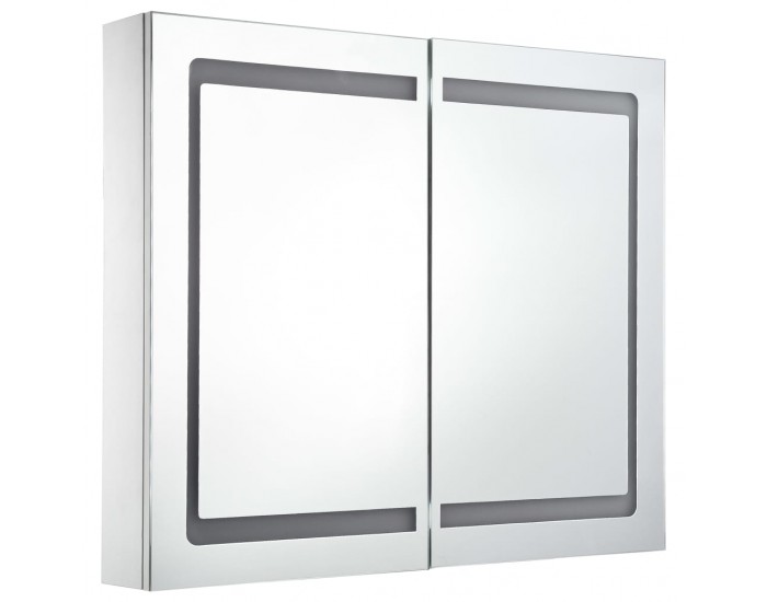 Sonata LED шкаф с огледало за баня, 80x12,2x68 см Sonata LED шкаф с огледало за баня, 80x12,2x68 см