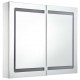 Sonata LED шкаф с огледало за баня, 80x12,2x68 см Sonata LED шкаф с огледало за баня, 80x12,2x68 см