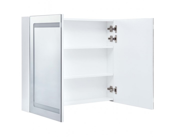 Sonata LED шкаф с огледало за баня, 80x12,2x68 см Sonata LED шкаф с огледало за баня, 80x12,2x68 см