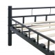 Sonata Рамка за легло, черна, стомана, 120x200 см