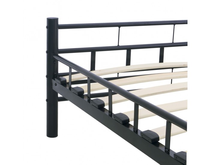 Sonata Рамка за легло, черна, стомана, 160x200 см