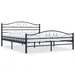 Sonata Рамка за легло, черна, стомана, 140x200 cм - Спалня