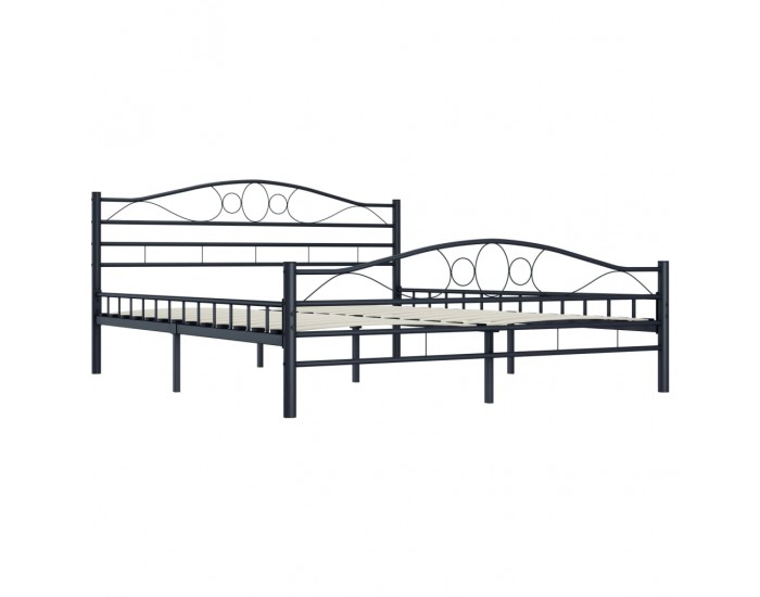 Sonata Рамка за легло, черна, стомана, 160x200 см