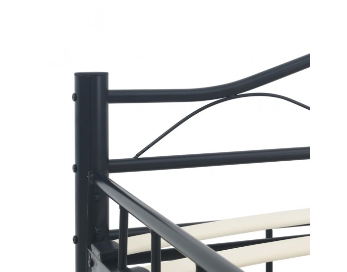 Sonata Рамка за легло, черна, стомана, 160x200 см