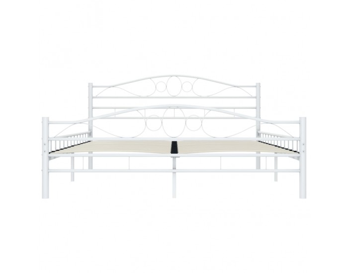 Sonata Рамка за легло, бяла, метал, 160x200 см