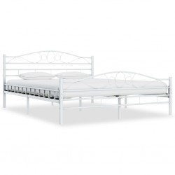 Sonata Рамка за легло, бяла, метал, 200x200 cм - Спалня